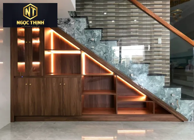 Xưởng Nội Thất Ngọc Thịnh Long Thành - Tủ gầm cầu thang hiện đại tiết kiệm diện tích